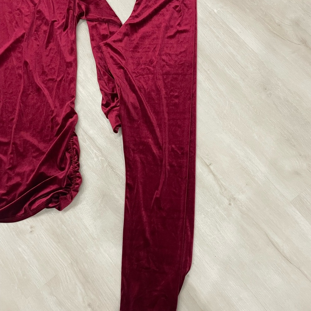 Red Velvet Two-Piece Set - Picture 3 of 3